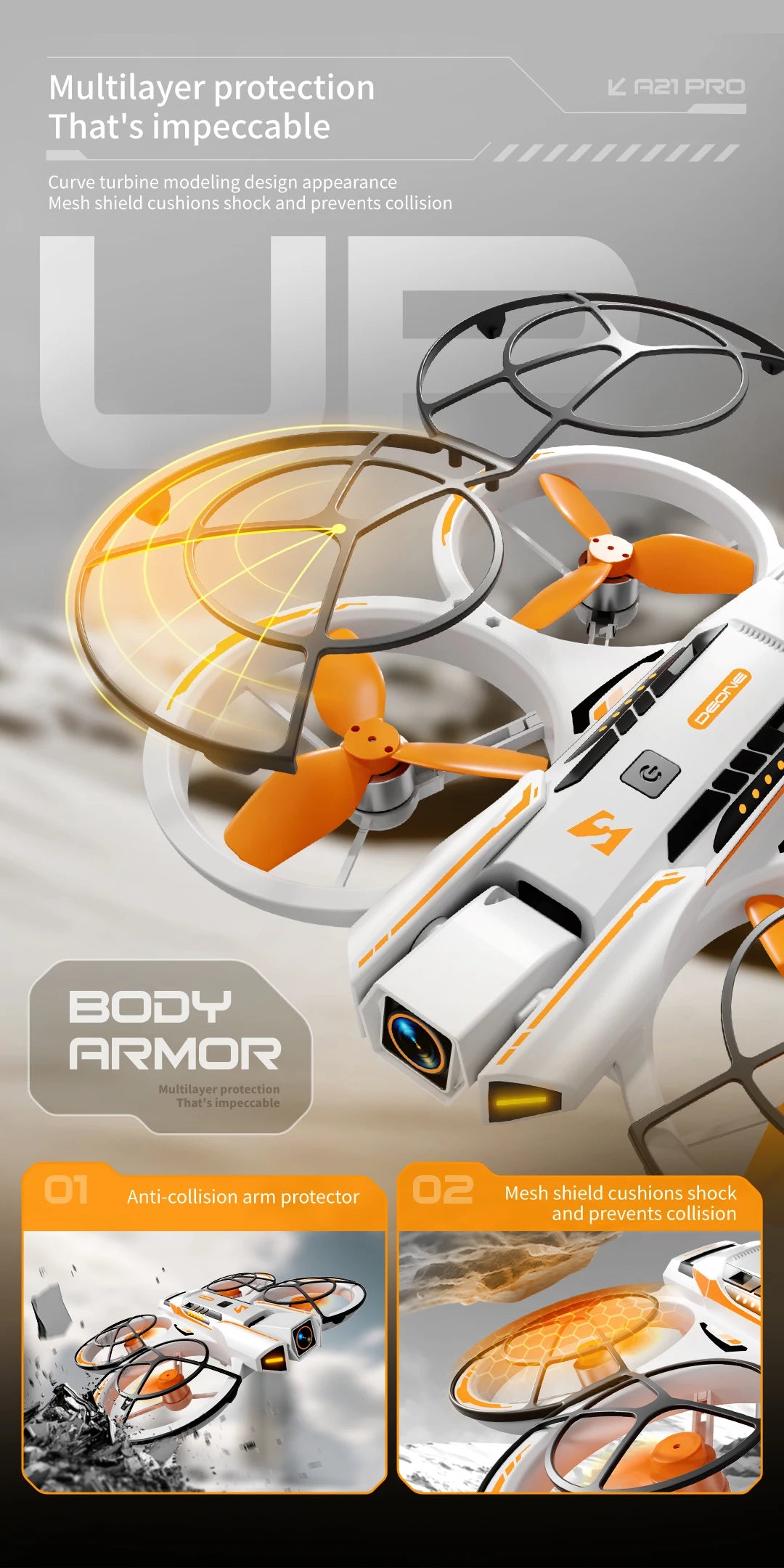 Drone Mini Lenovo A21Pro 8K GPS Profesional, Fotografía Aérea HD, Avión Teledirigido, Cámara HD 5G, Dron de Juguete UAV