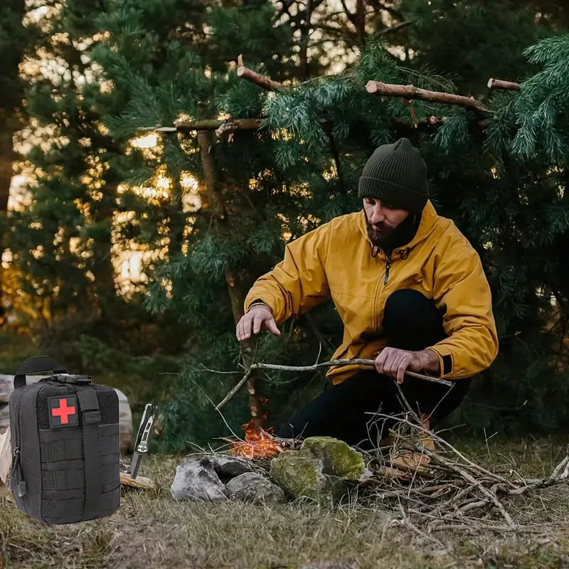 Kit de premiers secours 30 en 1 pour voyage en plein air à domicile, Camping, bateau, randonnée, Kit d'alpinisme Portable multifonctionnel, 156 pièces