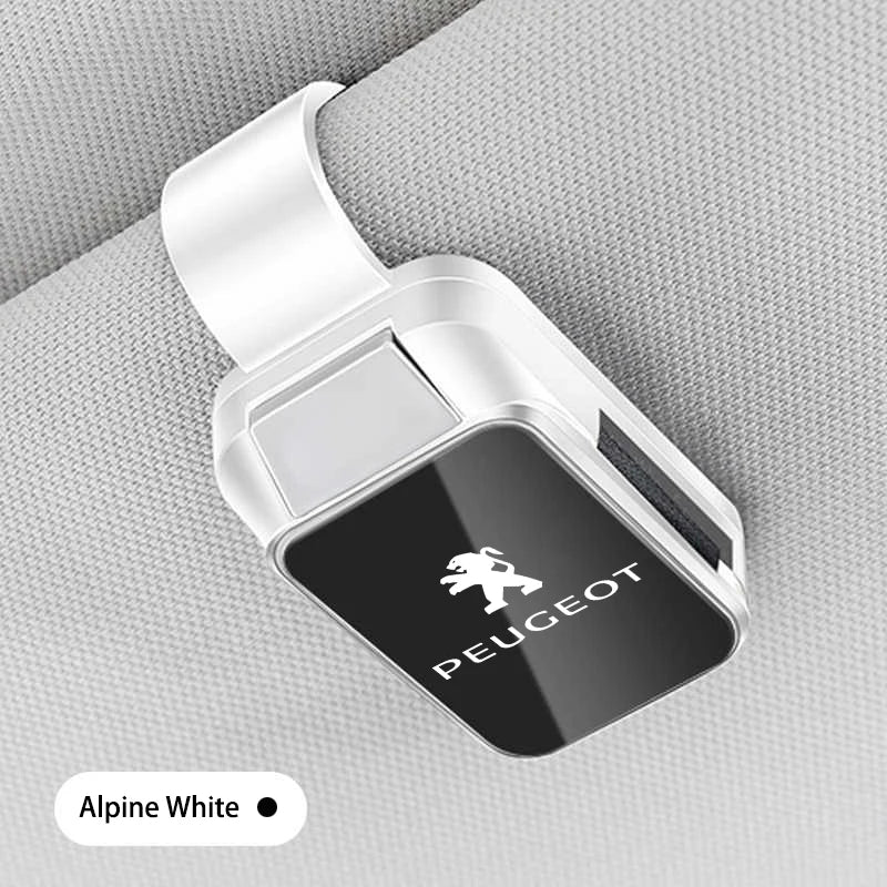 Porte-Lunettes Voiture Clip Pare-Soleil — Rangement, Protection Éponge, Anti-Rayures