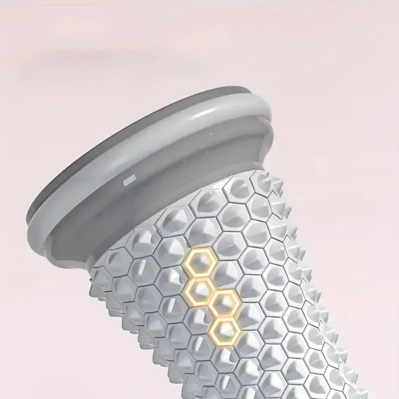 Rodillo masajeador de pies, bola de masaje de yoga, rodillo para fascitis plantar, cuidado de relajación muscular, rodillos de masaje manuales de plástico para pies
