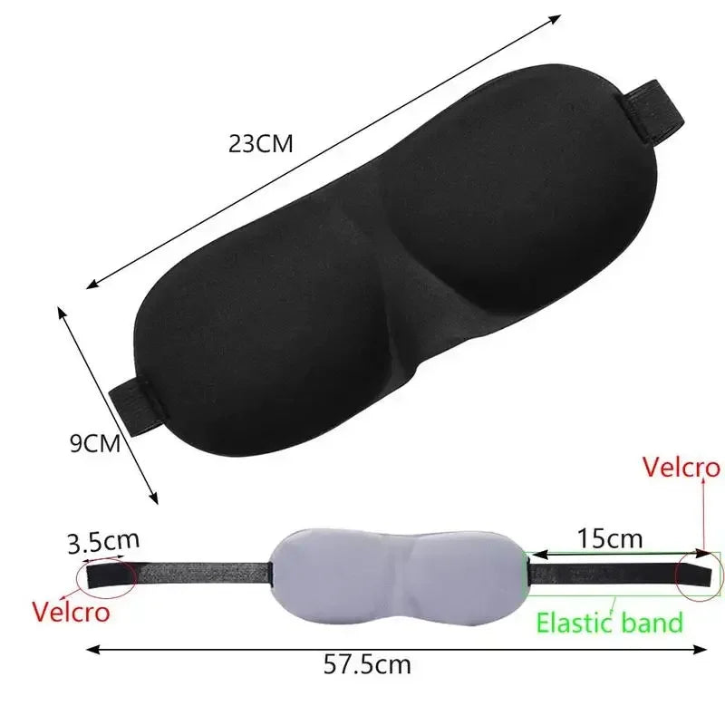 Couvre-yeux léger et confortable, masque de couchage profilé en 3D doux, ombre respirante pour hommes et femmes, aide au repos en voyage nocturne