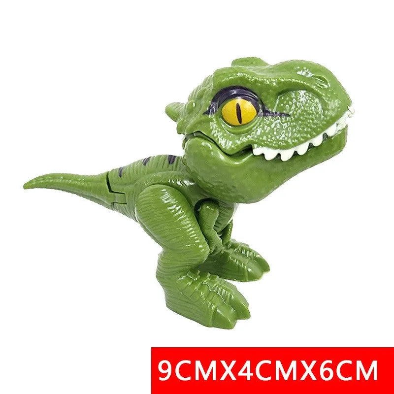 Dinosaure jurassique Triceratops tyrannosaure, modèle de jouets pour enfants, dinosaures créatifs pour mordre les doigts, jouet interactif, cadeau pour garçon