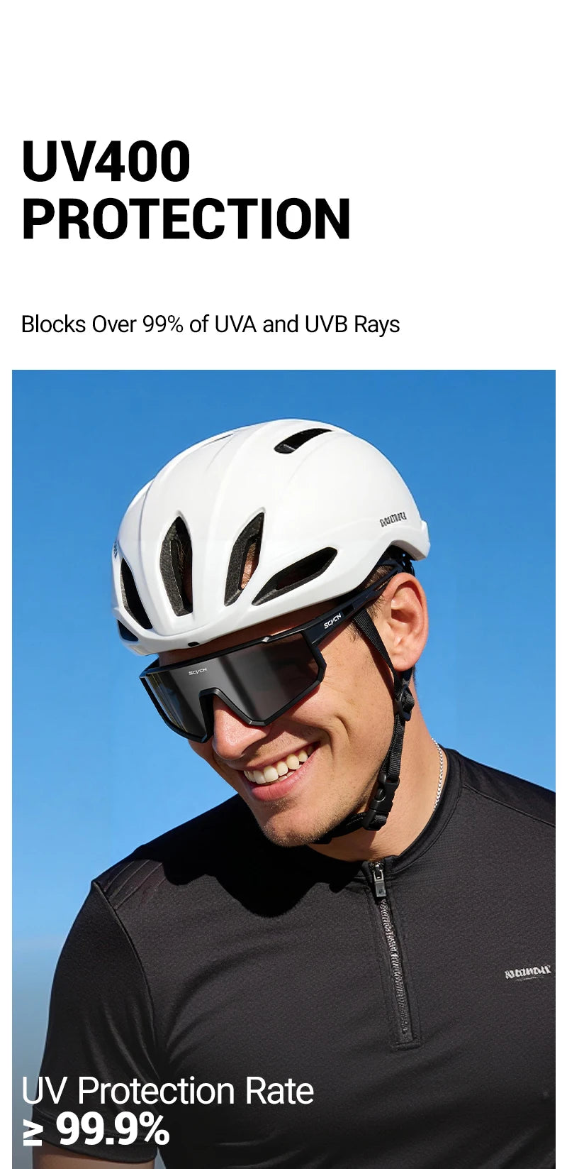 Lunettes de vélo de route et VTT UV400 — sport montagne, protection, hommes et femmes