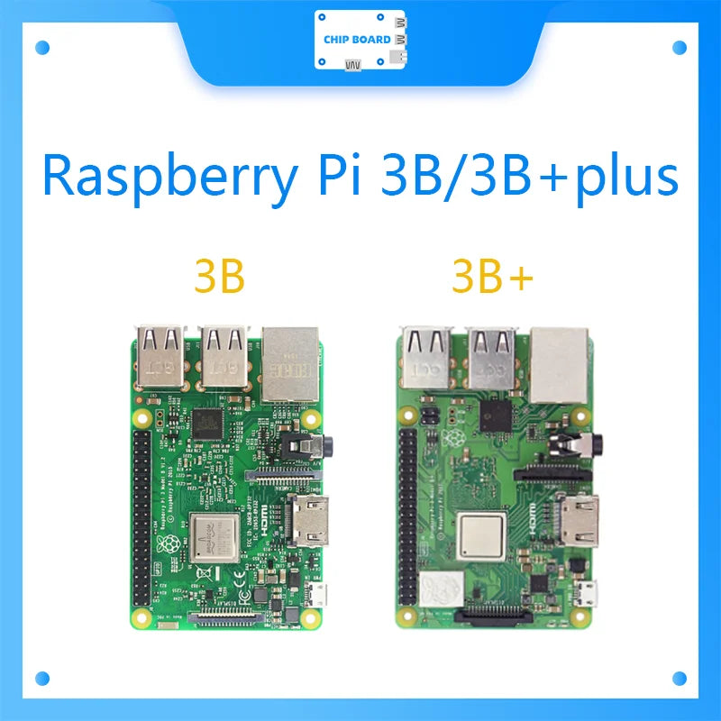 Original Element14 Raspberry Pi 3 modèle B/B + 3B + Plus, la troisième génération Pi A 1.4GHz 64 bits processeur Cortex-A53 quad-core