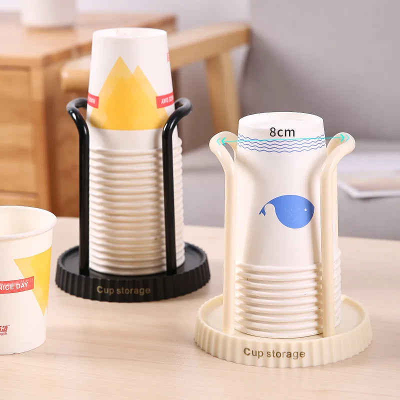 Porte-gobelet en papier jetable domestique, support de rangement de gobelets en papier de bureau, adapté au salon, à la salle à manger et autres gobelets