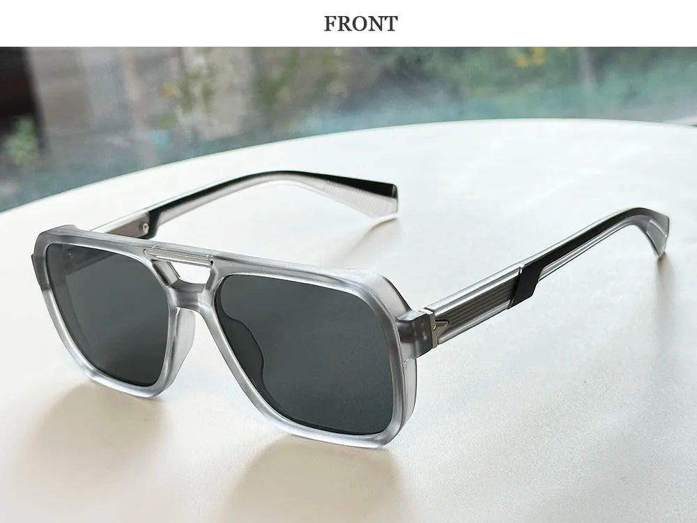 Lunettes de soleil carrées pour femmes à la mode — vintage, hommes, 2026