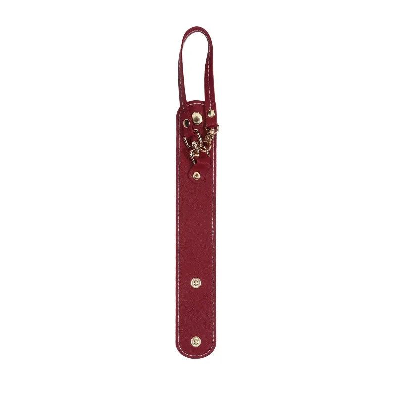 Vintage Leather Glove Holder Strap with Clasp, Leather Towel Holder for Handbag, Hat Strap, Outdoor Camping for Women