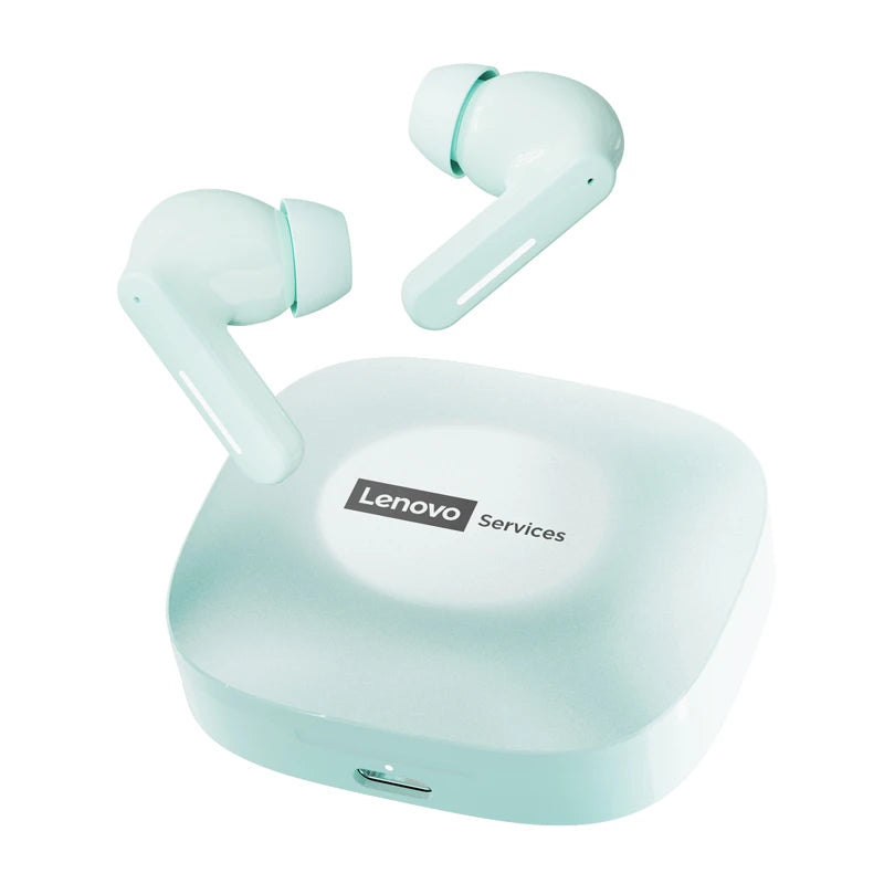 Nuevos auriculares inalámbricos Bluetooth Lenovo LE209 con cancelación de ruido ANC, música HiFi, auriculares Bluetooth con 30 horas de duración de la batería, auriculares para juegos