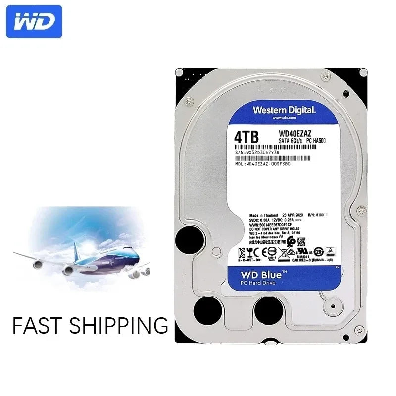 Disque dur interne WD Blue 3,5" SATA III 5400 RPM — 500 Go à 6 To