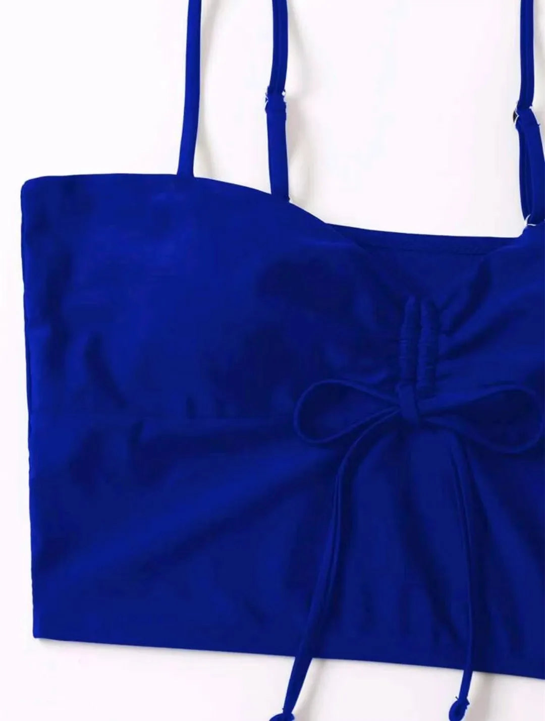 Maillots de bain femme 2026 : Bikinis short à cordon de serrage devant, taille haute, pour la natation et la plage