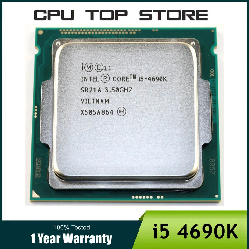 Processeur Intel Core i5 4690K 3,5 GHz 6 Mo Quad-Core SR21A Socket LGA 1150