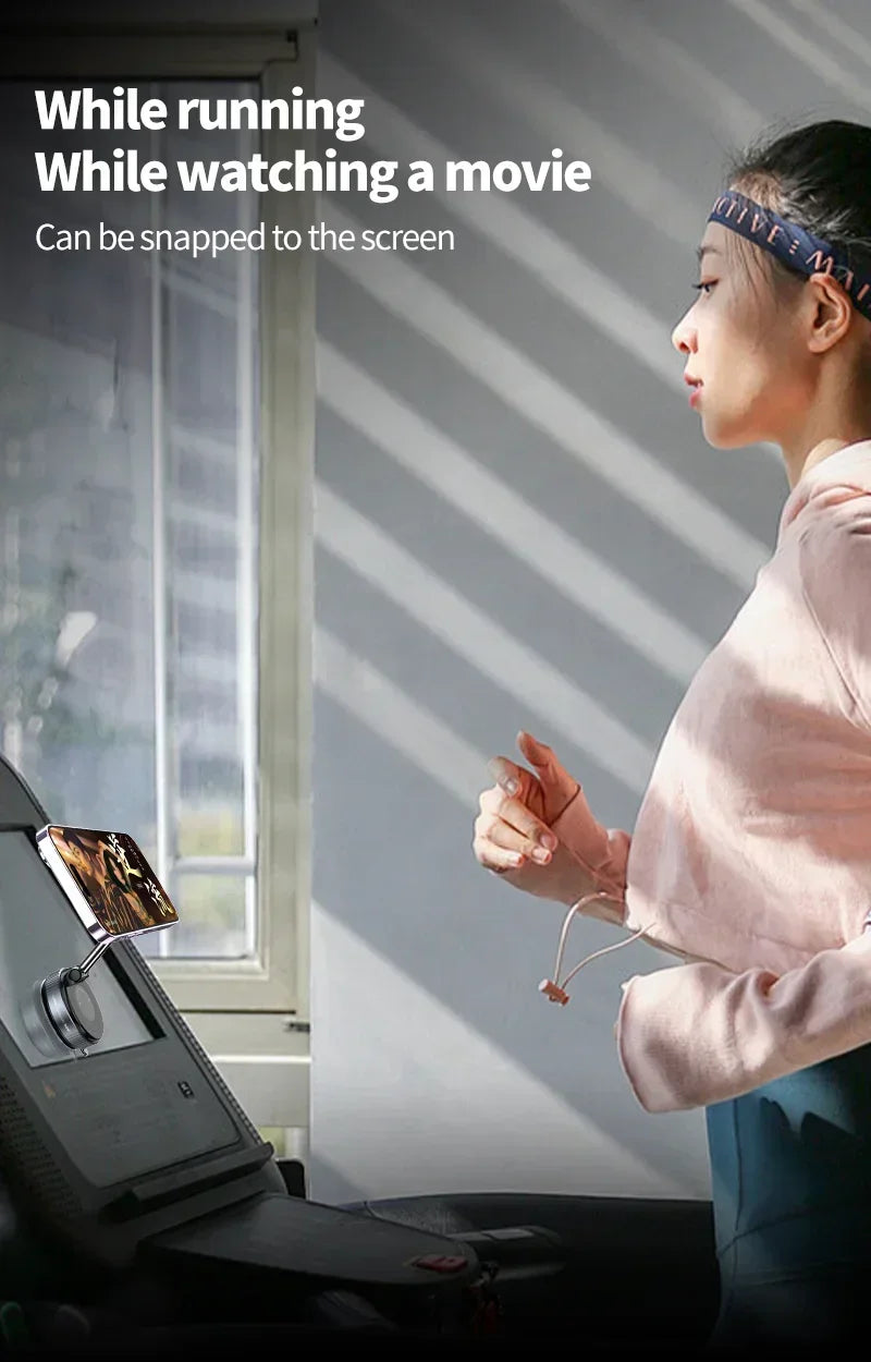 Support Téléphone Voiture Magnétique Pliable 360° — Fixation Ventouse Streaming