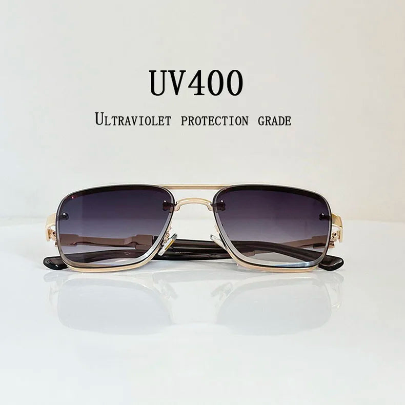 Lunettes de soleil pour hommes vintage carrées — femmes, rétro, mode