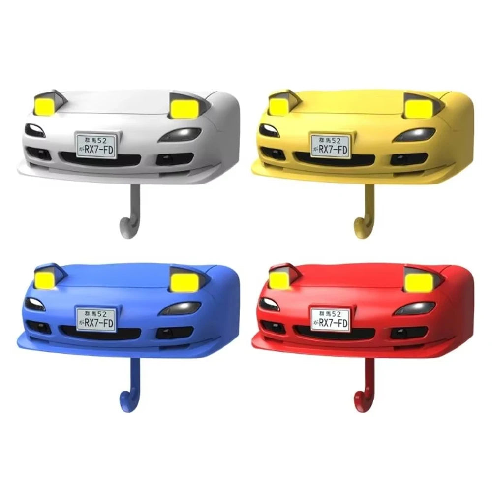 Porte-clés phare ouvert de voiture, lumière initiale, support mural, crochets pour clés, porte-clés d'entrée pratique, cintres pour clés