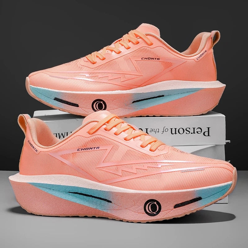 Chaussures de course décontractées et confortables pour hommes - Tige en tissu respirant, antidérapantes, résistantes à l'usure, semelle absorbant les chocs, chaussures de course décontractées à lacets à bout rond, a