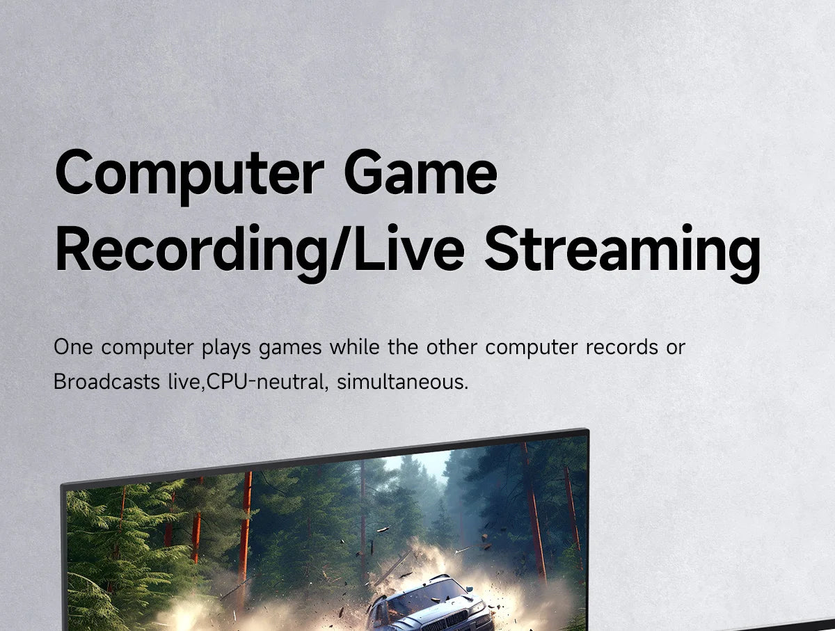 Carte de capture vidéo 4K Hagibis pour le streaming et le gaming, prise en charge VRR RGB HDR, transmission directe pour Switch2 Xbox PS5/4, diffusion en direct de la caméra