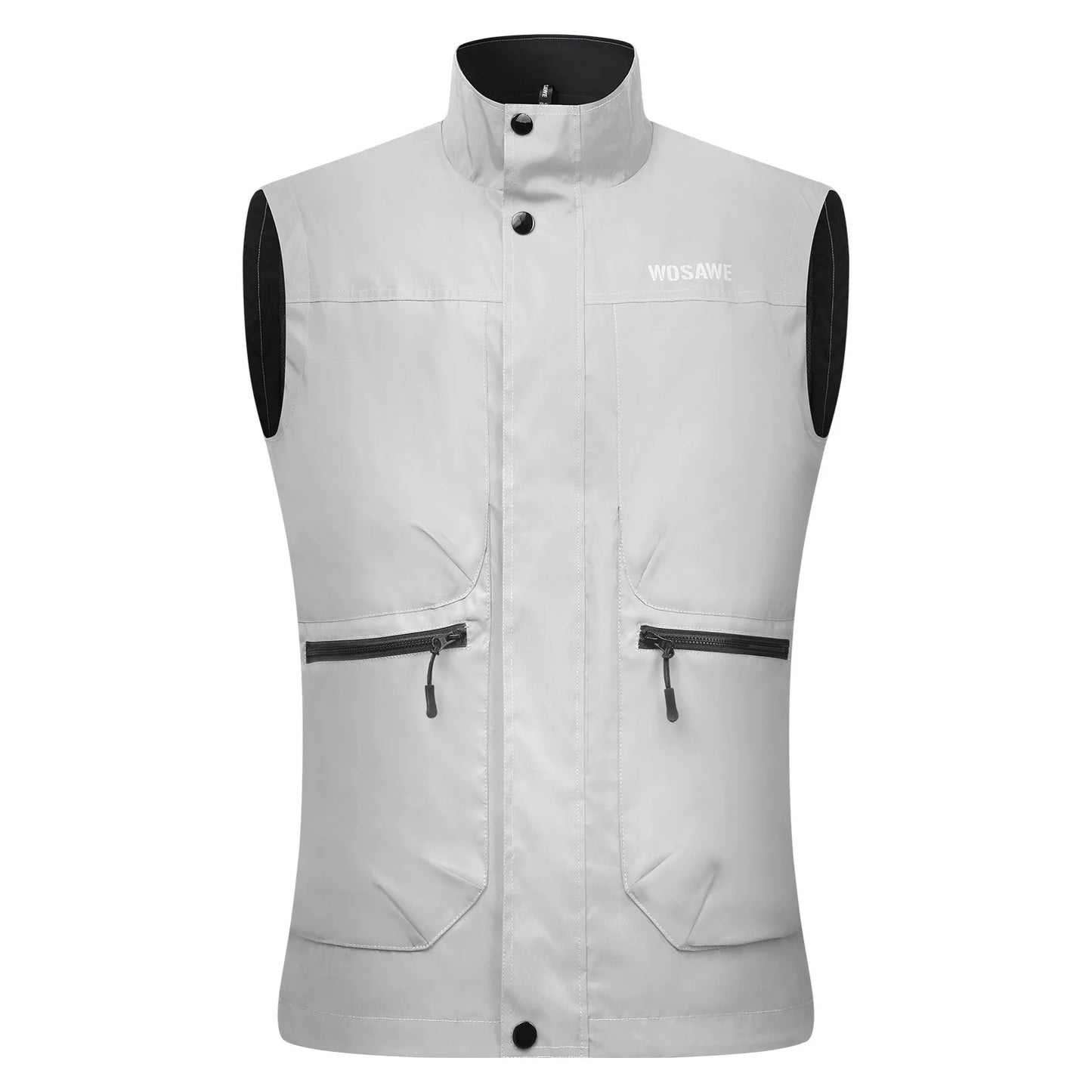 Gilet de cyclisme haute visibilité coupe-vent — VTT, sans manches, automne, route