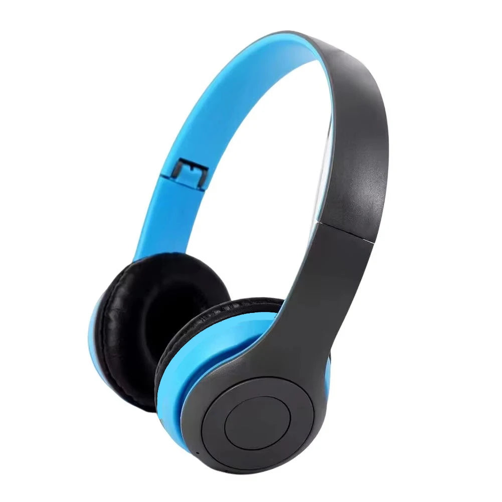 Auriculares inalámbricos P47 Bluetooth 5.0, cascos plegables, estéreo de alta fidelidad con bajos para música, juegos, para niños y niñas, para smartphone