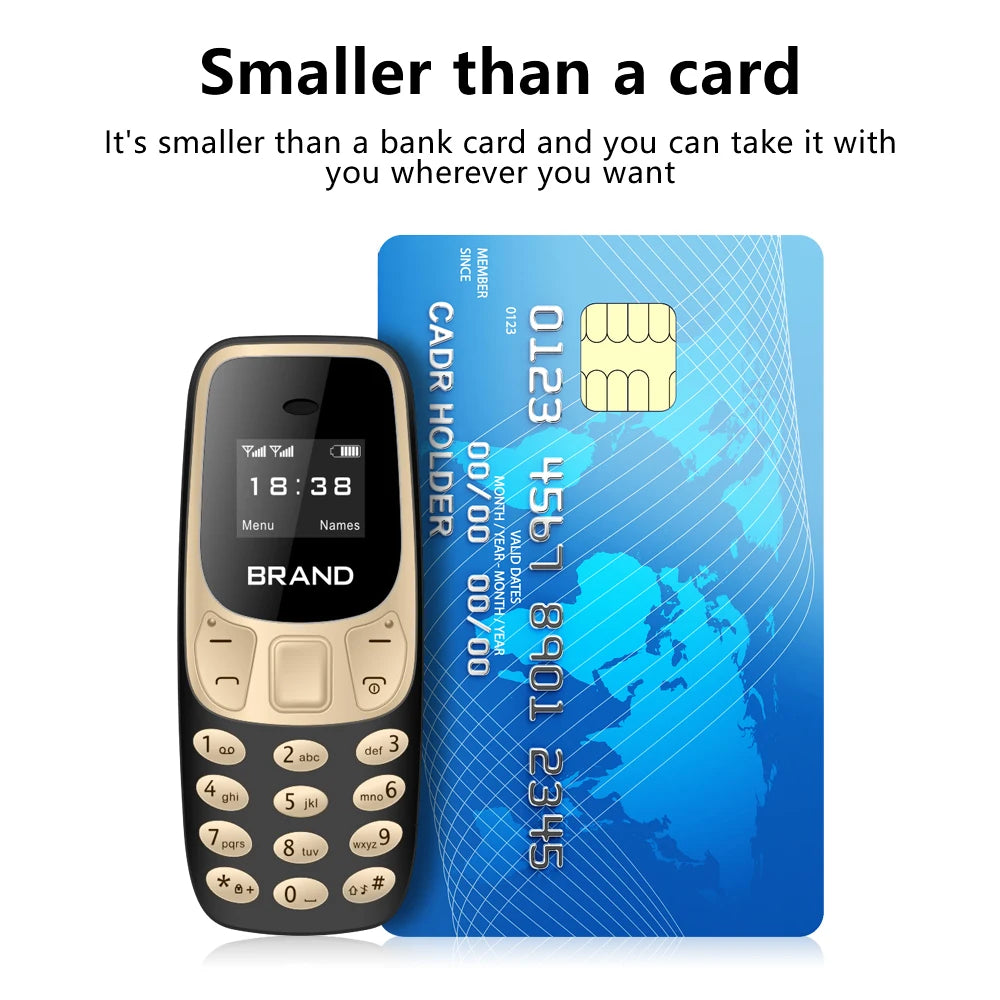 SERVO Petit Téléphone Portable Bluetooth Dialer voix Magique Faible Rayonnement Téléphone Enregistrement D'appel 2/3 SIM GSM Débloqué Mini Téléphone Portable