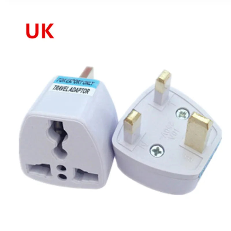 Convertisseur universel US EU AU vers UK, 3 broches, prise de courant de voyage AC, adaptateur de chargeur, connecteur, convertisseur de prise UK