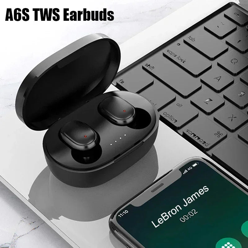 Casque Bluetooth sans fil TWS avec micro — écouteurs compatibles smartphones, réduction de bruit