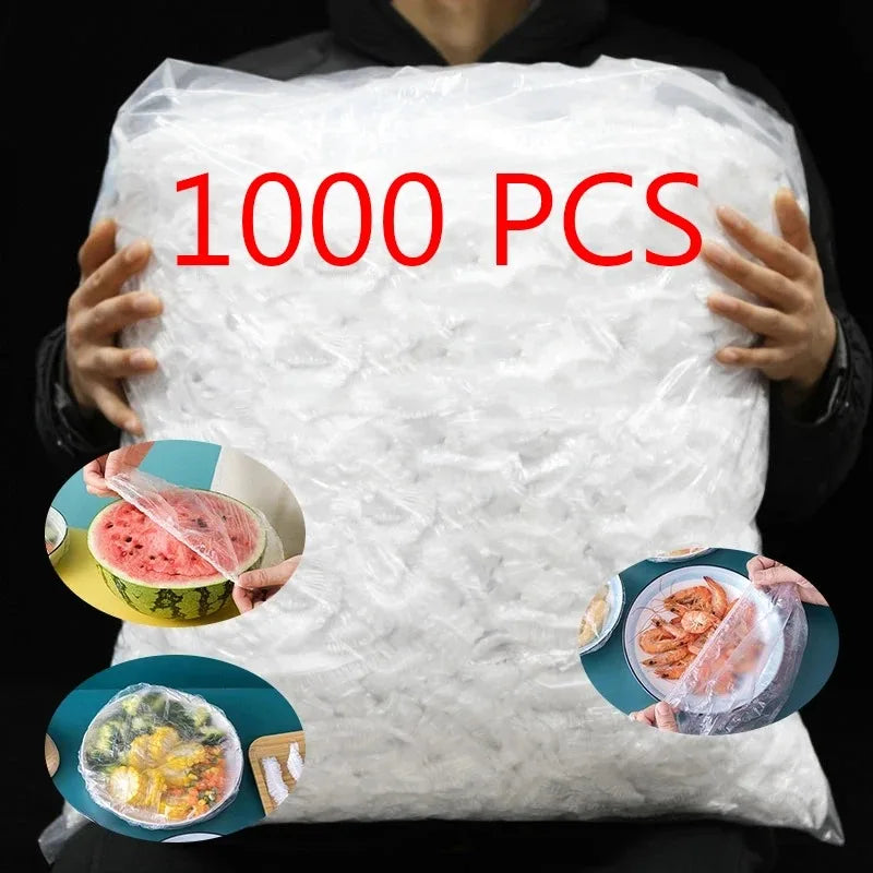 Disposable food lid Saran Wrap, food-grade bowel cover, fresh-keeping plastic bag, kitchen storage accessories