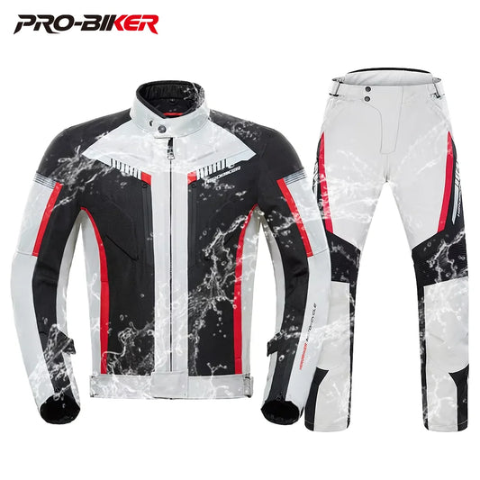 HEROBIKER veste de Moto imperméable homme veste de course pantalon de Moto portable vêtements de Moto avec Protection EVA