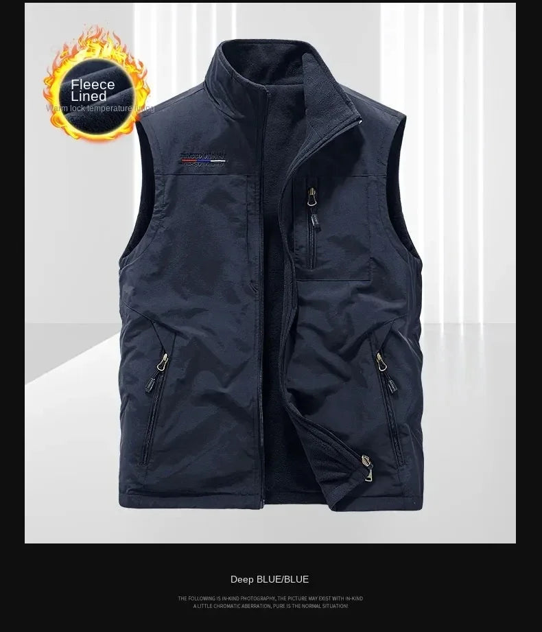 Chaqueta de senderismo para hombre, abrigo térmico, cálido, informal, metropolitano, glaMan, ropa térmica de lujo, talla grande, moda, invierno