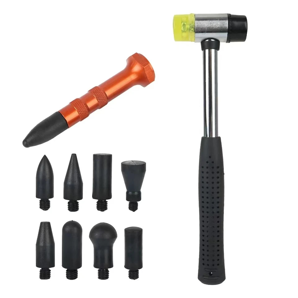 Car dent hammer dent removal tools, hail bulge remover, tap down pen, sheet metal set