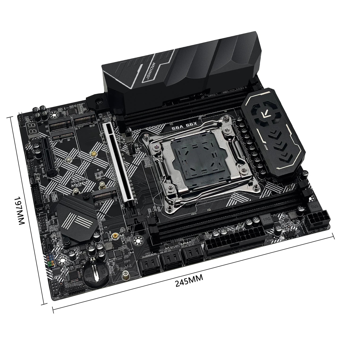 MACHINIST X99 V9S carte mère prise en charge TPM2.0 LGA 2011-3 Xeon E5 cpu DDR4 RAM C612 puce avec 3 * NVME M.2 slot SATA3.0 USB3.0