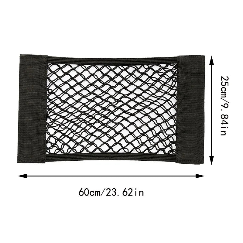 Car rear trunk storage bag, mesh net, car back seat storage bag, universal car storage pocket, elastic string net