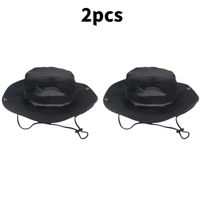 Chapeau de soleil pour hommes et femmes, casquette de Camouflage, pour Sports de plein air, seau, pêche, randonnée, chasse, 60CM
