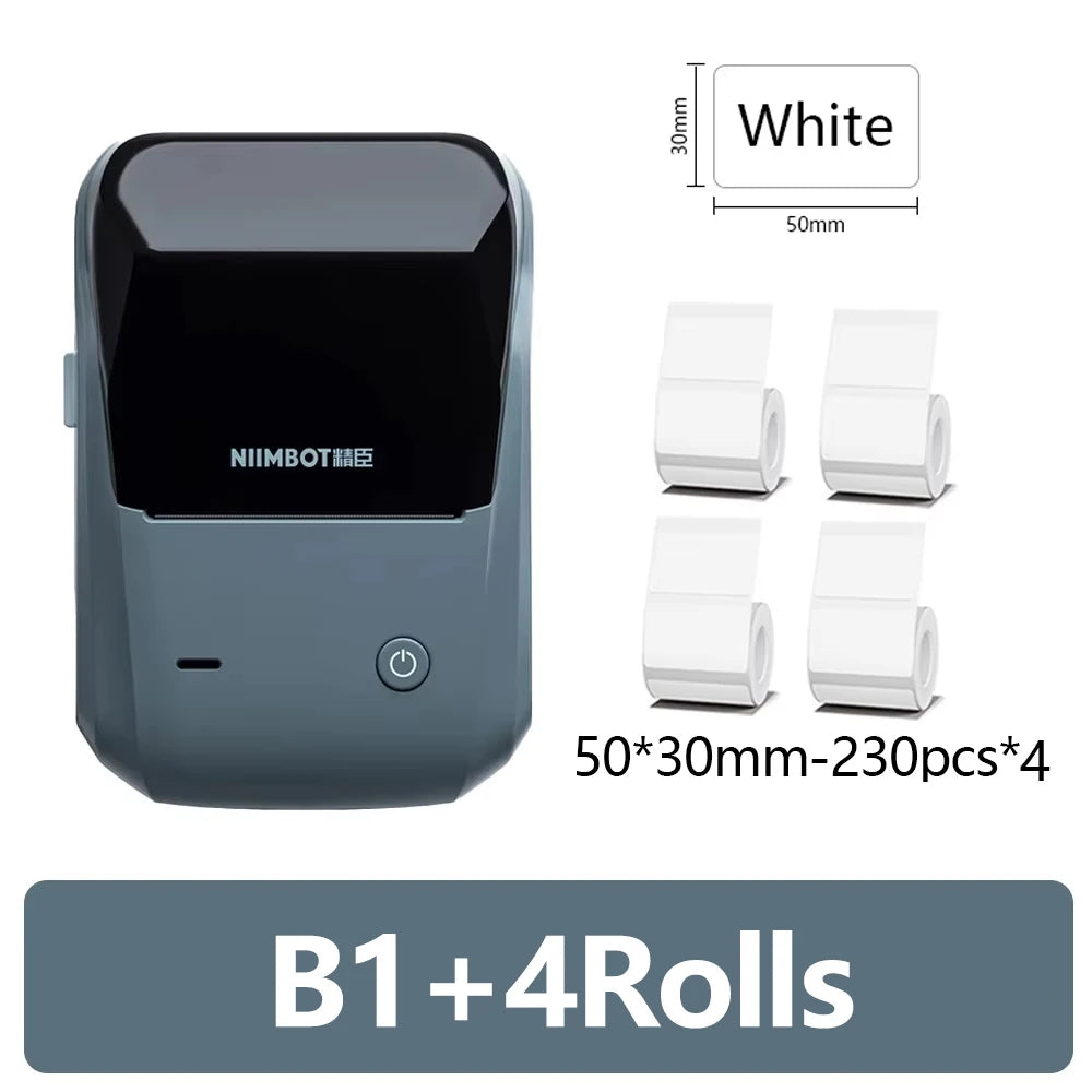 Mini imprimante thermique portable — auto-adhésive, étiqueteuse Bluetooth, autocollants de poche