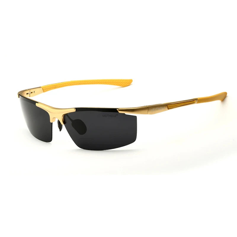 VEITHDIA aluminium magnésium hommes lunettes de soleil polarisées UV400 revêtement miroir lunettes de soleil en plein air lunettes pour homme accessoires 6588