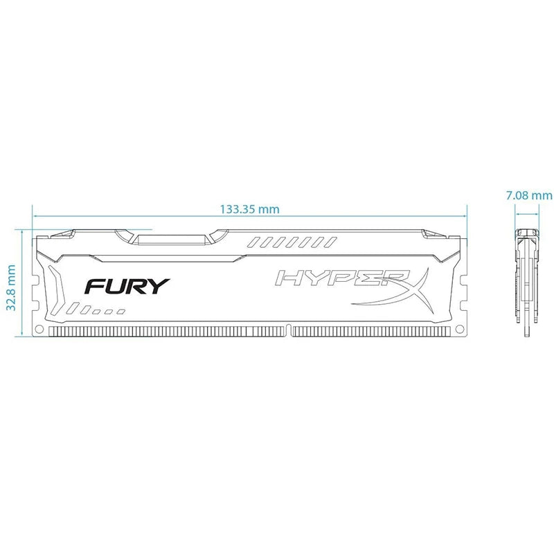 Mémoire DDR3 8 Go (2x4 Go) 16 Go (2x8 Go) Kit RAM 1866 MHz 1600 MHz 1333 MHz RAM de bureau 240 broches 1,5 V DIMM PC3-12800 14900 Fury RAM