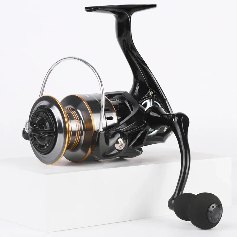 Professionnel Ultra léger 1000 ~ 7000 5.2:1 rapport de vitesse, traînée maximale de 26LB CNC bobine en métal moulinet de pêche pour l'eau douce et salée
