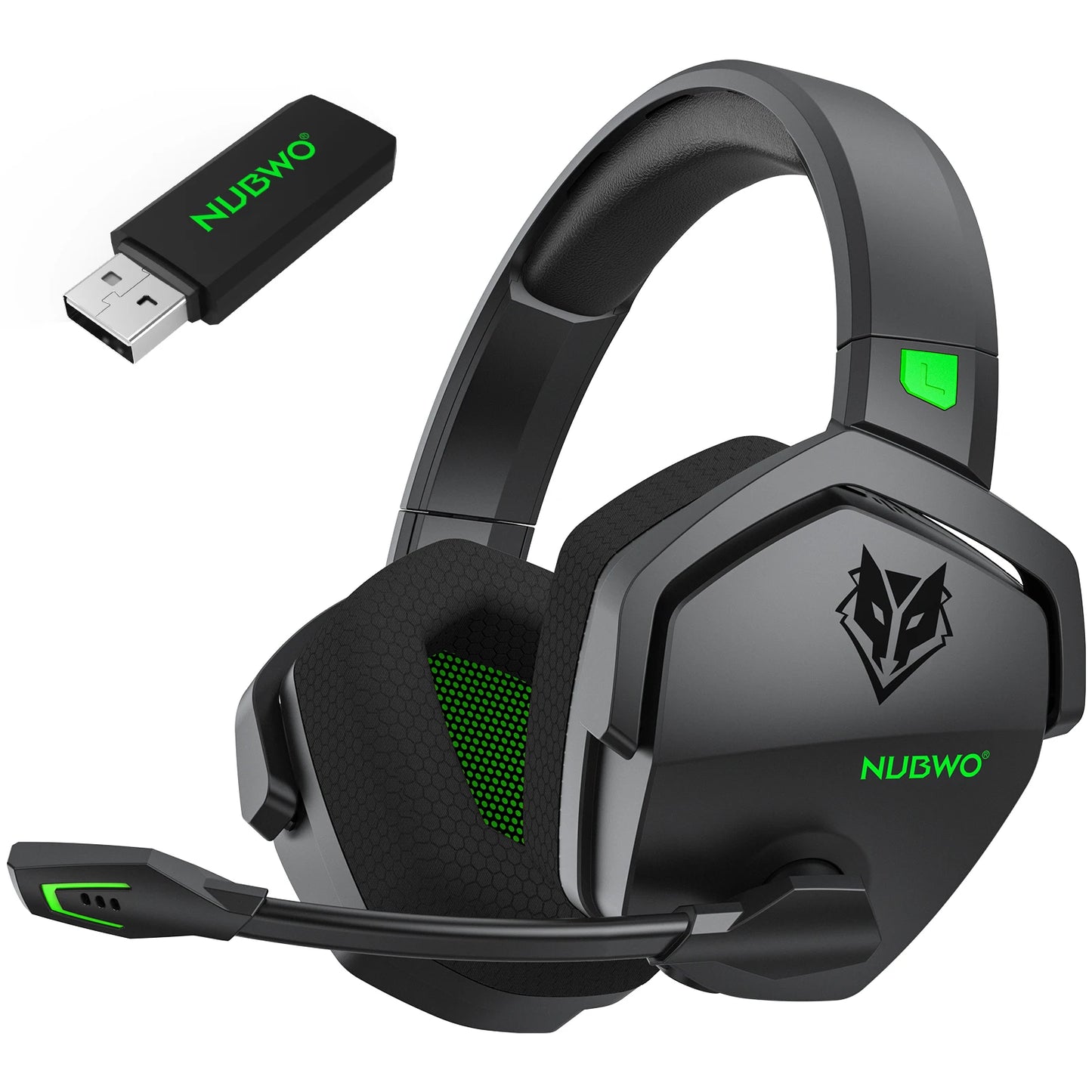 Auriculares inalámbricos dobles NUBWO G06 con micrófono para PS5, PS4, PC, móvil, Switch, auriculares inalámbricos Bluetooth de 2.4GHz