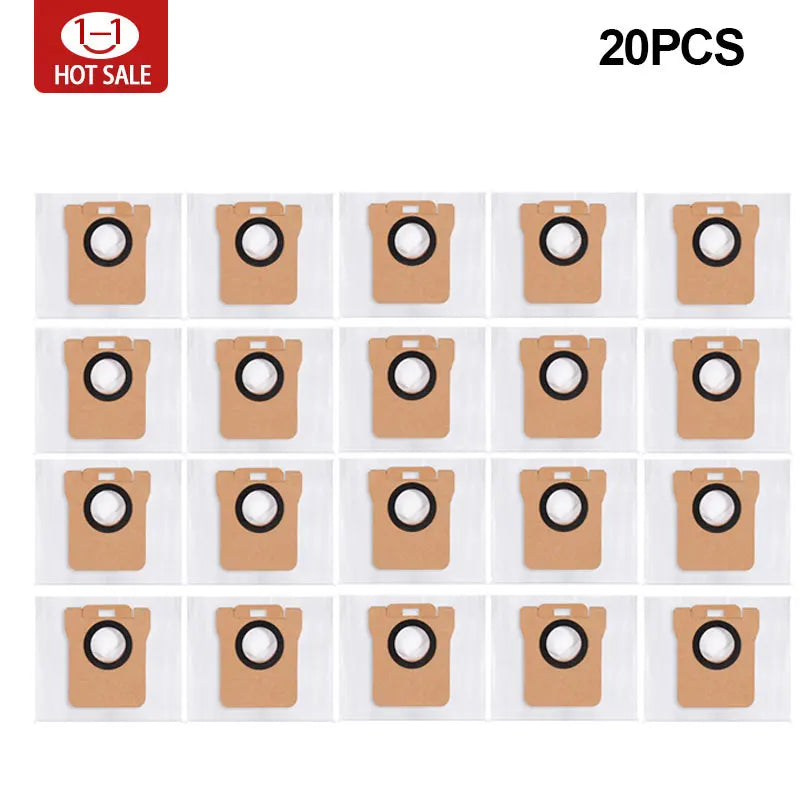 Bolsa para polvo para robot aspirador Xiaomi X20 + / X20 Plus, accesorios de trapeador y rejilla, cepillo lateral principal, filtro Hepa, piezas de repuesto