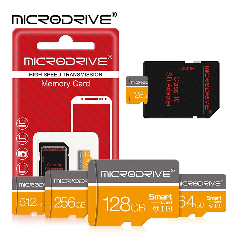 Mini tarjeta de memoria Flash SD de 128 GB, Clase 10, tarjeta Micro TF, tarjeta de memoria de 64 GB, 32 GB, 16 GB, 8 GB para teléfonos, drones, cámara