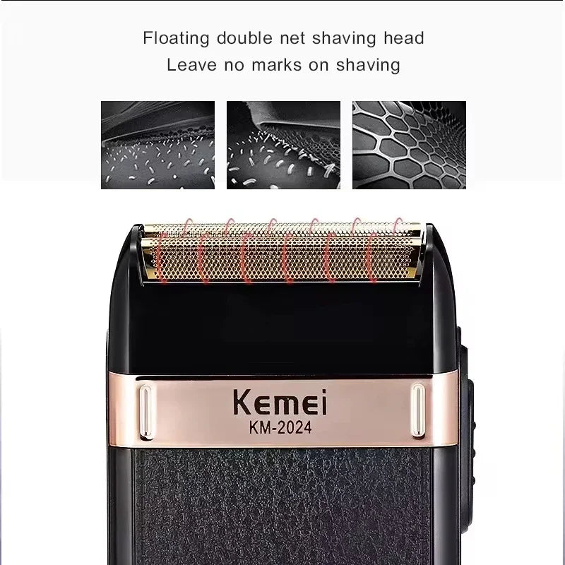 Tondeuse à cheveux sans fil rechargeable — tondeuse barbe électrique puissante, hommes