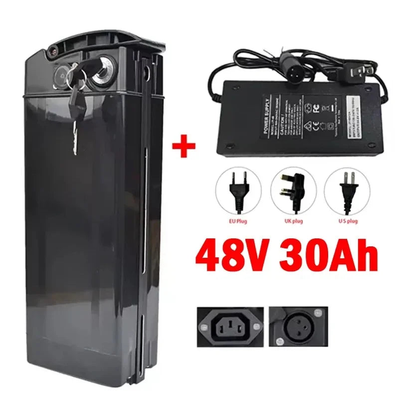 Batterie Vélo Électrique 48V/52V 17Ah/20Ah/30Ah — Cellules 18650 500-2000W