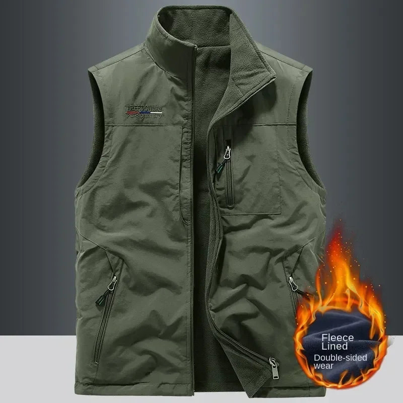 Chaqueta de senderismo para hombre, abrigo térmico, cálido, informal, metropolitano, glaMan, ropa térmica de lujo, talla grande, moda, invierno