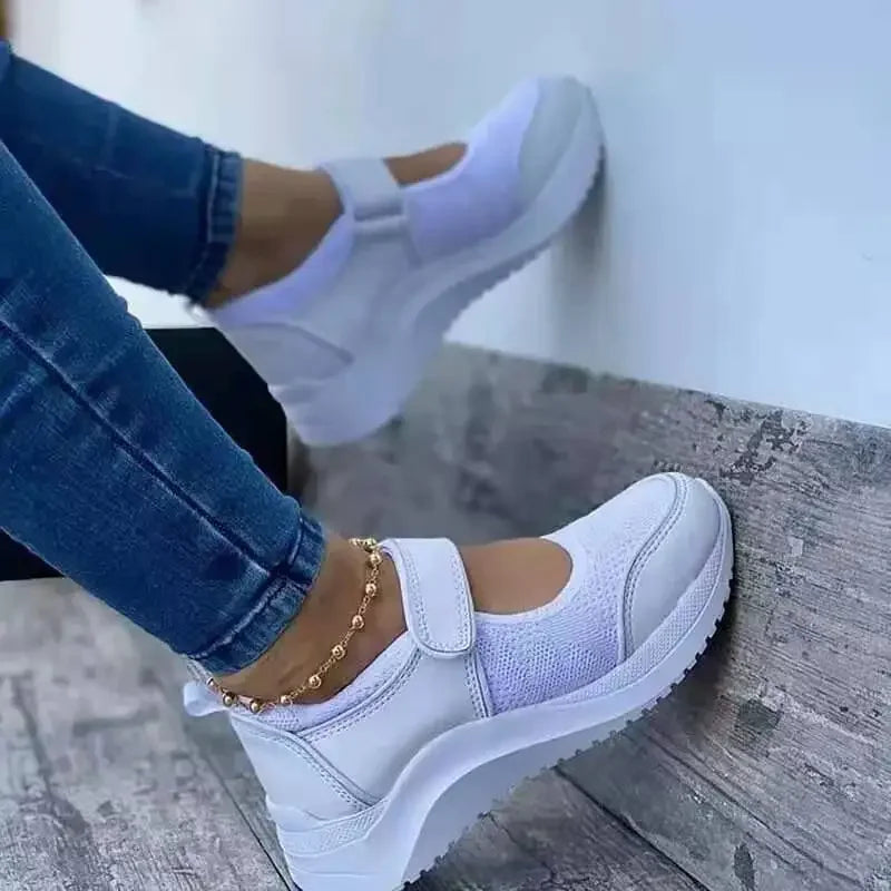 Chaussures de Danse Été Femme — Baskets Maille Respirante Plateforme