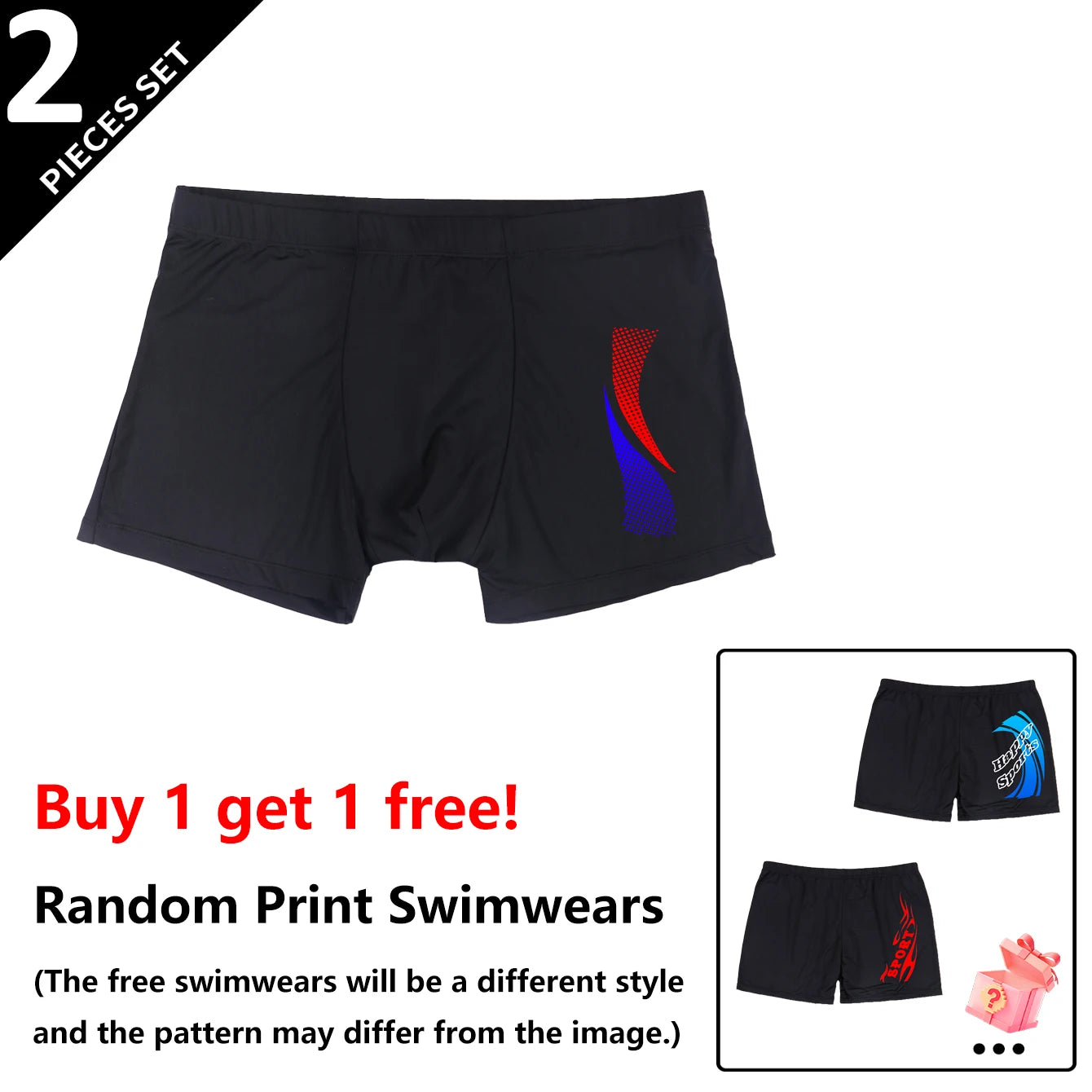 Maillot de bain avec imprimés de mode pour hommes, Boxer de plage à séchage rapide avec cordon de serrage, caleçon de maillot de bain pour garçon