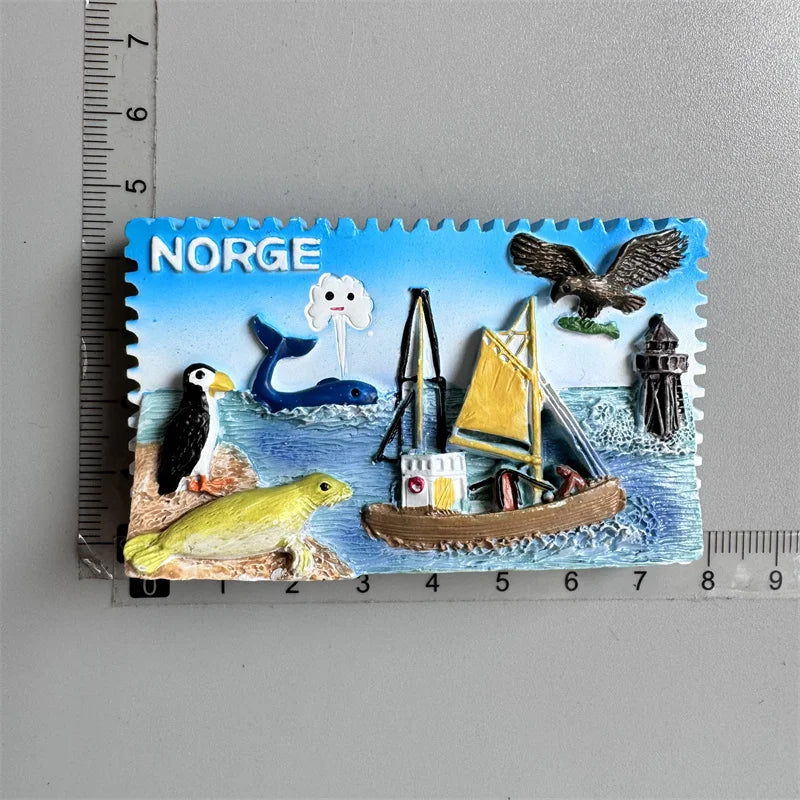 Imán de nevera, Finlandia, Noruega, Austria, Grecia, Myanmar, Italia, Marruecos, Argelia, Estados Unidos, homenaje, Córdoba, Tailandia, Praga, Lago de Como, Garda
