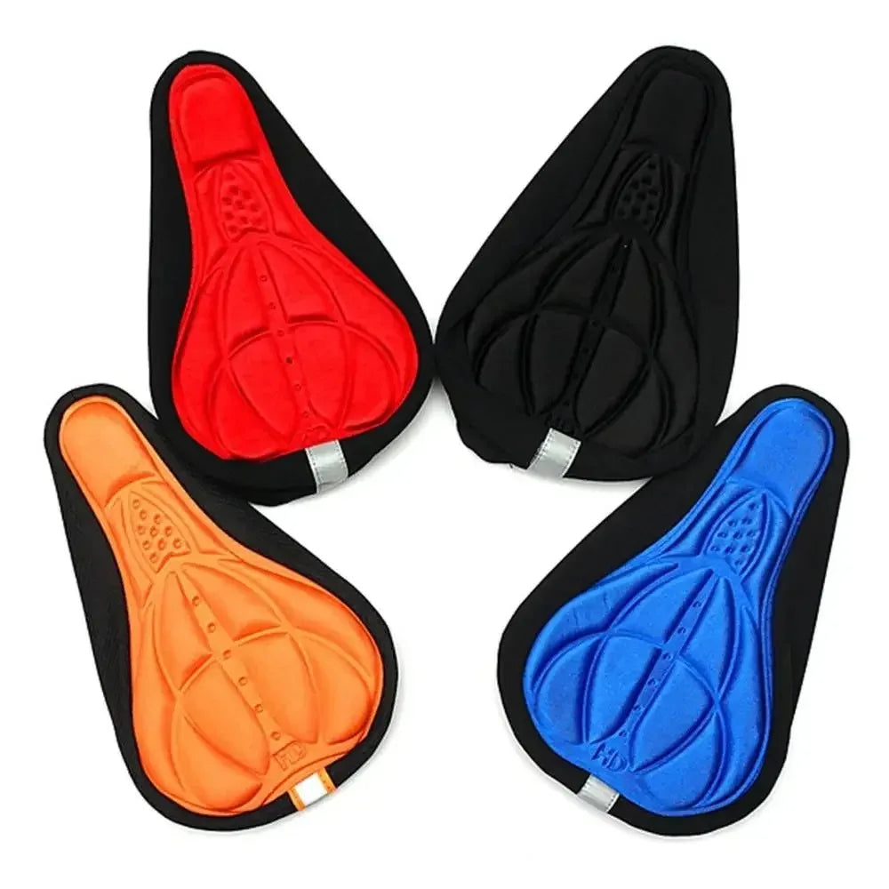 Asiento de bicicleta 3D suave y grueso para MTB, funda de asiento de ciclismo, cojín de esponja, cojín transpirable para exteriores, accesorios de bicicleta, 2025