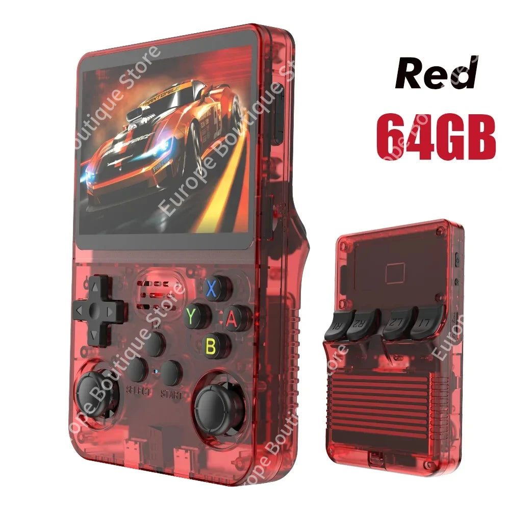 Console de jeu rétro portable 3,5" IPS — 64/128 Go, 20000+ jeux, émulateurs rétro, vente en gros
