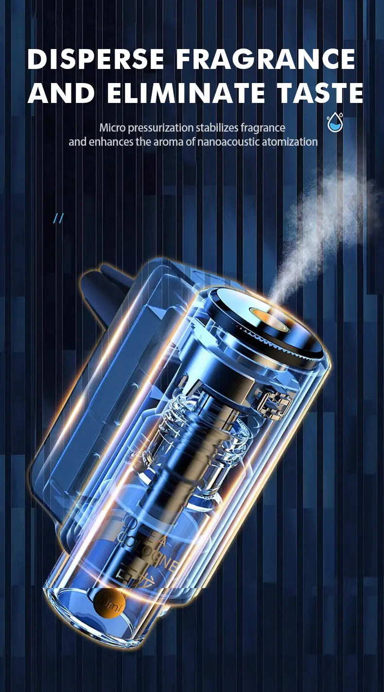 Diffuseur d'air électrique pour voiture, humidificateur d'arôme pour ventilation de voiture, brume d'aromathérapie, désodorisant pour enlever les odeurs, accessoires de voiture