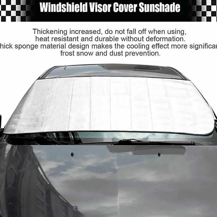 Universal Car Windshield Snow Cover, Rain and Sun Protection for Most Cars and SUVs, 1 Automotive Windshield Shield