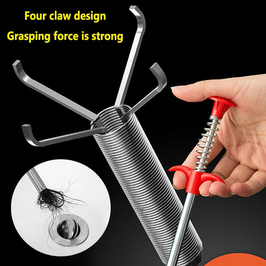 Outils de dragage de tuyaux à ressort de 60cm, serpent de vidange, bâtons de nettoyage de canalisations, dissolvant de bouchons, nettoyage ménager pour outil d'évier de cuisine